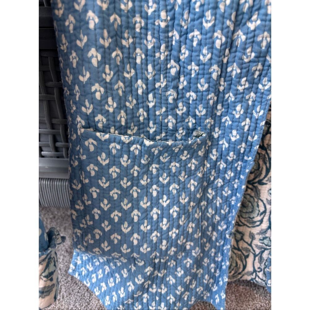 NWOT Boutique reversible quilted jacket, Med $128 cottagecore coastal - Picture 4 of 9